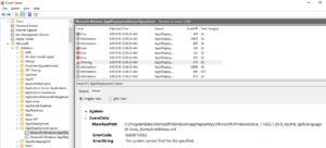 Event Viewer MainfestPath